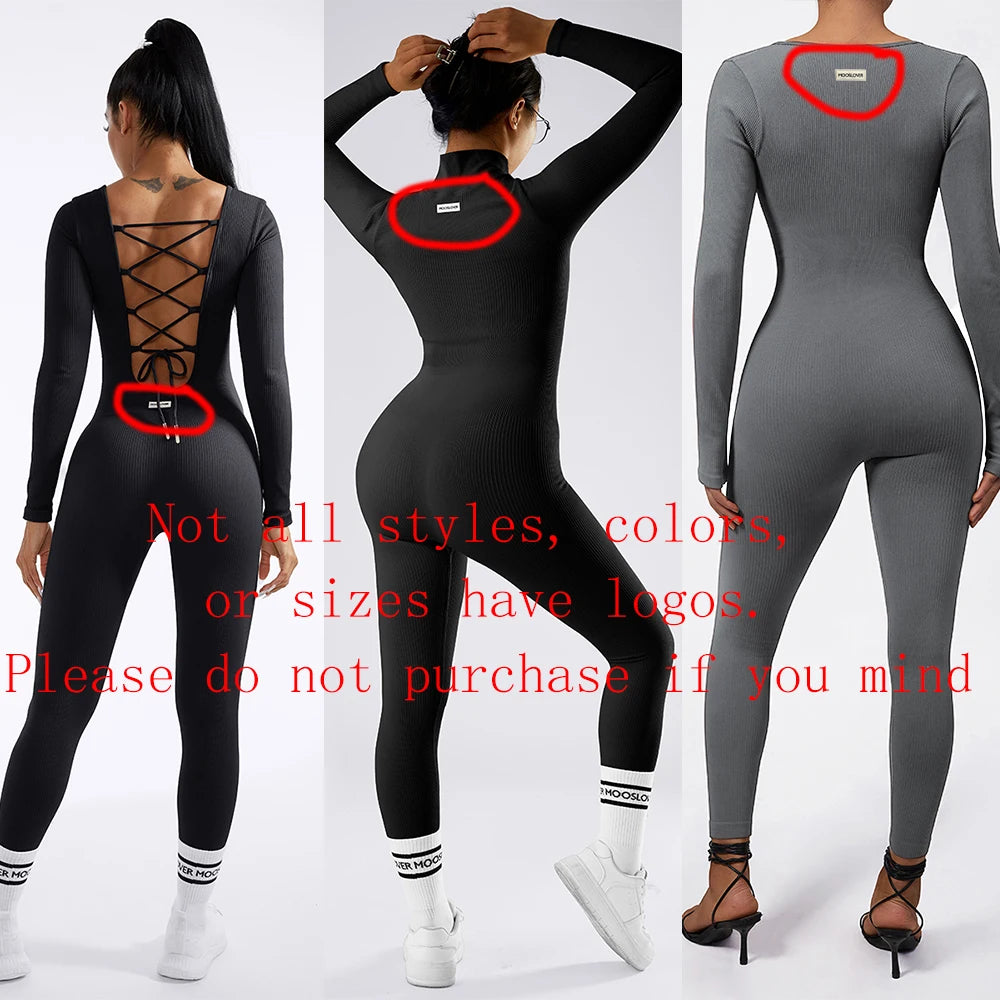 Long Sleeve Jumpsuit Women Bodycon One-Piece Outfit Jumpsuit Square Neck Casual Streetwear Rompers Overalls Playsuits Bodysuit